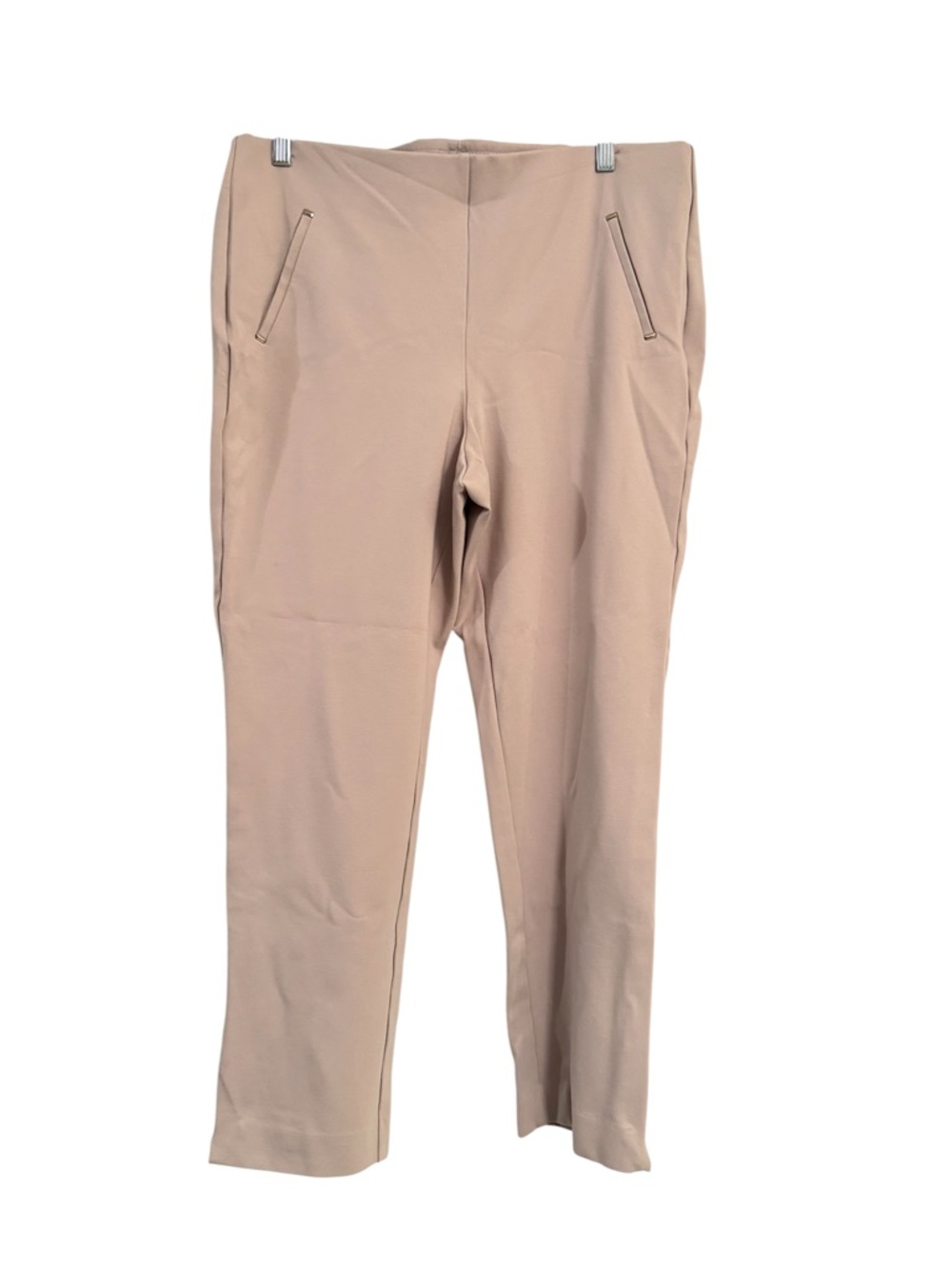 Chico's Dress Pants with Elastic Waist 2.5/14 in Taupe. Like new.